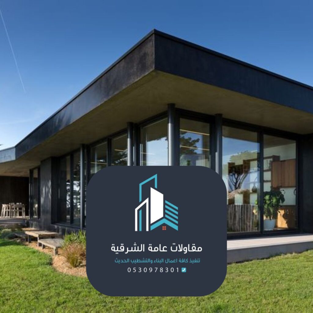 تصميم ملحق في الحوش الدمام بتشطيبات عصرية وفاخرة
